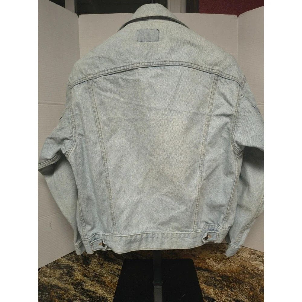 Vintage 1988 LEVI'S 70507 0234 Jean Jacket Size L USA Trucker Denim Light Blue